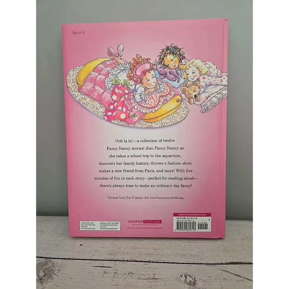 Fancy Nancy 5-Minute Stories by Jane O'Connor Hardcover Book 12 Stories in‎ One